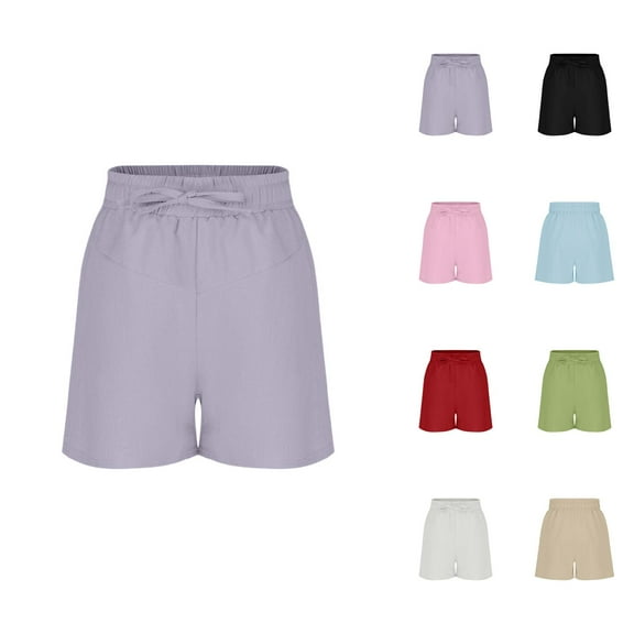 Jean Shorts Stretchy Denim Shorts Girls Girls Casual Shorts Soft Stretchy Elastic Waist Comfortable Summer Wear for Ages 3-14 Play Relaxation Everyday Outfit