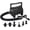 Bright Black, variant on Electric Air Pump for Inflatable Pool Toys - High Power Quick-Fill Air Mattress Inflator Deflator Pump for Pool Float Raft Airbed with 3 Nozzles, 320W, 110V AC, 1.6PSI, Air Flow 26CFM