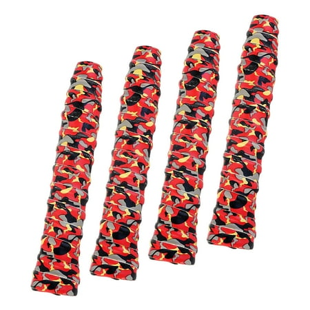 Tennis Racket Grip Tape, Racquet Handle Wrap, Racquet Wrapping Tape, PU Anti Slip Badminton Racket Grip Tape, Tennis s for Racquetball Red