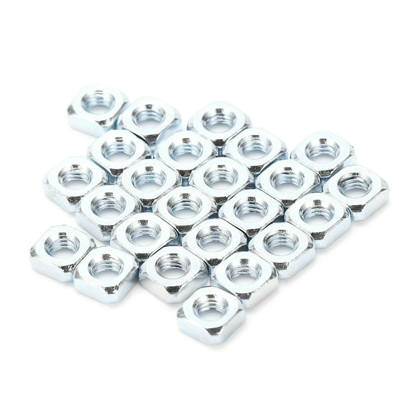 Square Nuts, Assortment Kit Nut Stainless Steel Fastener Square Screw Nuts Stainless Steel 24Pcs for Outdoor for Industry for Robotics for Home