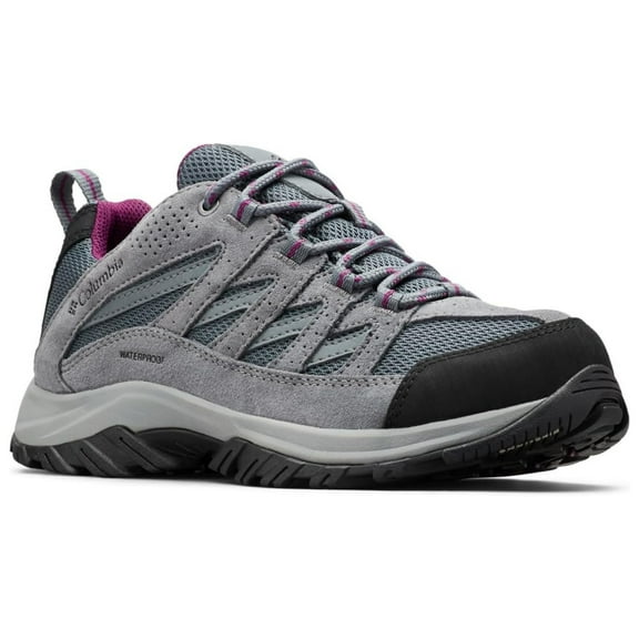 Columbia Women's Crestwood Waterproof Hiking Shoe, Graphite Wild Iris, Size 7