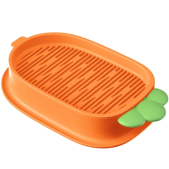 Amosfun Creative Cat Grass Box Catnip Planting Box Orange Plastic 1Pcs