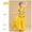 Yellow, variant on Big Girls Outfits Set Kids Belly Dance Sequin Dance Halloween Wear Carnival Sets Red 3-4T