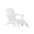 thumbnail image 2 of Westin Outdoor 3-Pieces Adirondack Chair with Ottoman & Side Table Set Included HDPE Plastic UV Weather Resistant, White, 2 of 7