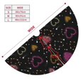thumbnail image 3 of Sikiie Heart and Stars 30-48 inches {designName} Print Christmas Tree Skirt Snowman Xmas Tree Skirt with Edge Christmas Decorations for Holiday Party36", 3 of 7