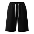thumbnail image 2 of Men's Baggy Sweat Shorts 2026 Lightweight Drawstring Y2k Shorts Casual Under Knee Shorts Raw Hem Gym Shorts with Pockets, M, 2 of 7