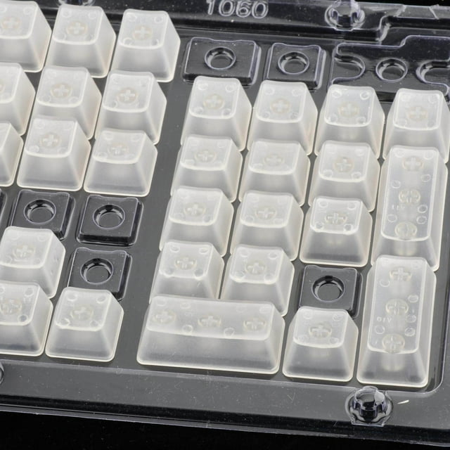pitrice DIY Fully Transparent Keycaps Switch Pc Gaming Keyboard Mechanical Mechanical Keyboard MX ABS for CHERRY MX/Clone Switches Transparent