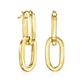 thumbnail image 3 of Ross-Simons Italian 14kt Yellow Gold Removable Paper Clip Link Hoop Drop Earrings, Women's, Adult, 3 of 6