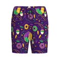 thumbnail image 4 of Easygdp Mardi Gras and Donuts Men's Short Pajama Pants, Sleep Shorts, Household Pants, Casual Pants with Pockets - 3X-Large, 4 of 9
