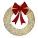 Northlight Pré-Éclairé Arc Rouge Couronne de Noël Artificielle - 36 Pouces, Lumières Blanches Chaudes – image 1 sur 3