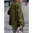 thumbnail image 2 of REDHOTYPE Women's Button Long Sleeve Brushed Jacket Coats with Pockets, 2 of 4