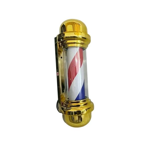 FITYLE Barber Pole Led Lights Barbershop Light Fixture Wall Hanging Salon Rotating Light Hair Salon Barber Shop Open Sign for Outside