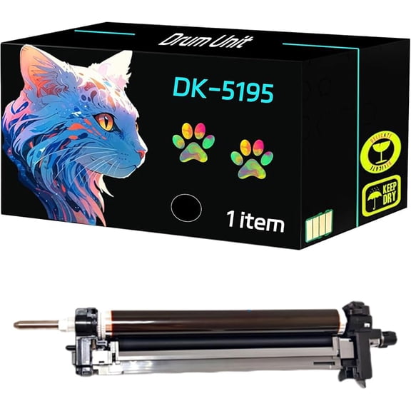 BFGT DK-5195 Drum Unit Compatible for Kyocera TASKalfa 306ci 307ci 308ci 356ci Printers, Print Clearly