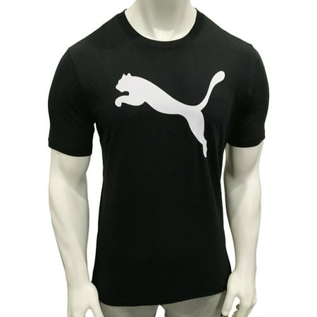 NWT Puma MSRP $42.99 Big Cat Logo Men's Black Crew Neck Short Sleeve T-Shirt