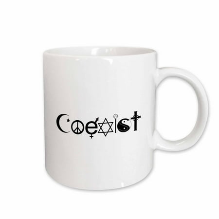 

3dRose Coexist Ceramic Mug 11-ounce
