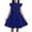 962Dark Blue2032, variant on Rggeeun Toddler Girls Dresses Ruffle Sleeves Summer O-Neck Chiffon Plain Children Elegant A-Line Party Dress Kids Festive Dress With Belt Relaxed Fit Casual Sundress