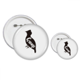 thumbnail image 1 of Grouse Black And White Animal Pins  Badge Button Design Kit Craft Sets, 1 of 3