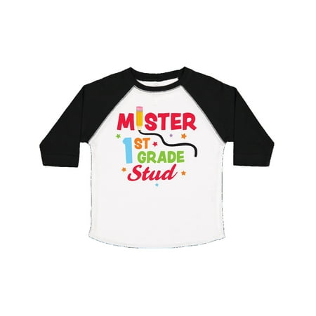 

Inktastic School Mister 1st Grade Stud Gift Toddler Boy Girl T-Shirt