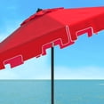 thumbnail image 4 of SAFAVIEH Zimmerman 11' Market Crank Round Patio Umbrella, Red, 4 of 5