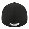 thumbnail image 4 of Men's New Era  Black Kansas City Chiefs Core Team 39THIRTY Flex Hat, 4 of 7