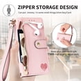 thumbnail image 5 of ETFAST Wallet Leather Phone Case For Samsung Galaxy AA52 A42 A32 A22 A12 Multi Card Zipper Phone case, 5 of 9