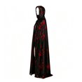 thumbnail image 7 of Jiibva Halloween Bloody Cape Horror Blood Stain Costume Cloak Vampire Zombie Black 130x110cm, 7 of 7