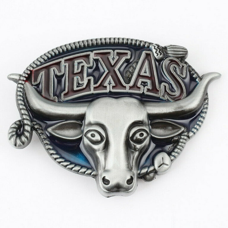 KDG Men's Longhorn Bull Belt Buckle