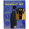thumbnail image 2 of iXtreme Boys Snowsuit Set - 2 Piece Insulated Ski Jacket and Snow Pants Overall Bibs for Boys (4-18), 2 of 7