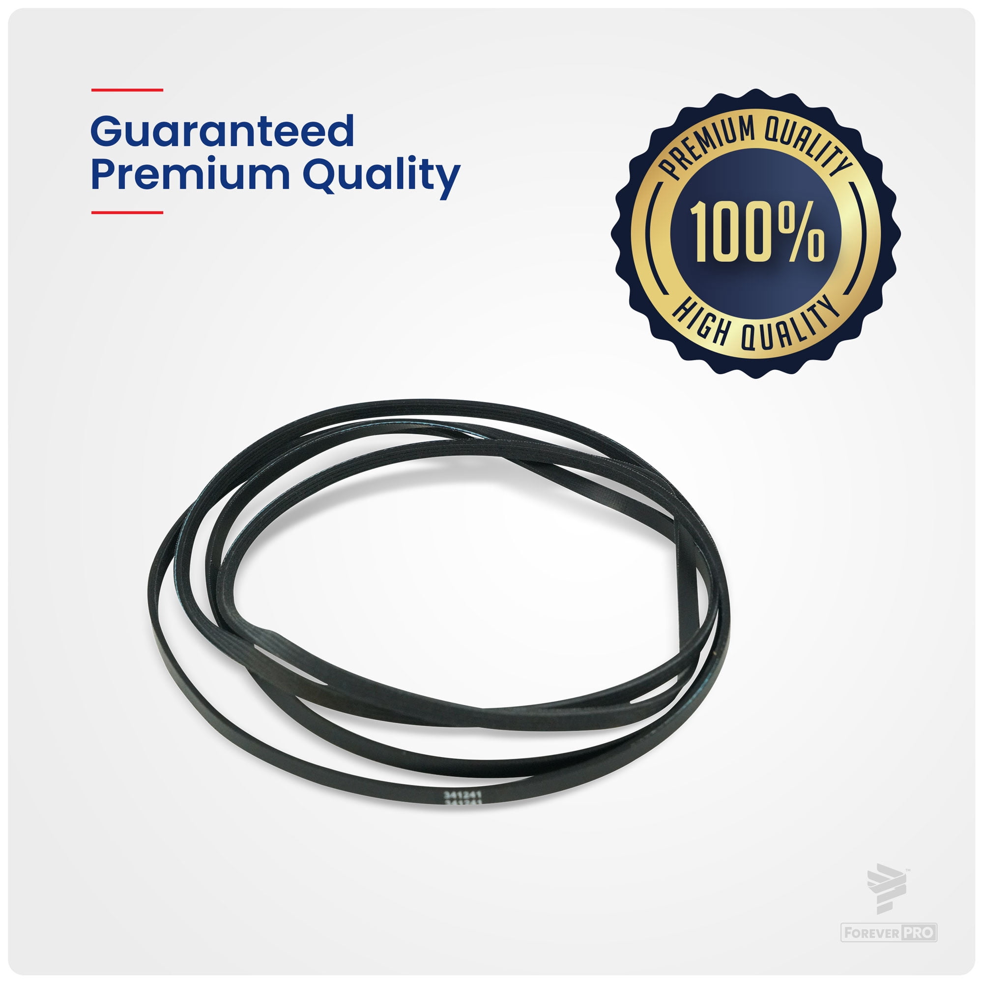 ForeverPRO 341241 Whirlpool Dryer Belt for Whirlpool Dryer 31531589 14210003 31001026 3389628