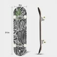 thumbnail image 3 of Skateboards for Beginners Exotic Leaves Seamless White 31"x8" Maple Double Kick Concave Boards Complete Skateboards Outdoor for Adults Youths Kids Teens Gifts, 3 of 5