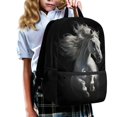 thumbnail image 3 of Uourmeti Soft Skin Friendly Backpack for Work School, 17 Inch Adjustable Comfort Straps Daypack, Galloping Horse Print, 3 of 6