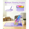 thumbnail image 4 of Magnetic Keyboard Mouse Combo Folio with RGB Backlight Keypad & Pen Slot for iPad 10 / iPad 11 A16, iPad Air 4 / Air 5, iPad Air 11 M2/M3/M4,Purple, 4 of 9