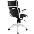 thumbnail image 3 of Hawthorne Collection Faux Leather Swivel Office Chair in Black, 3 of 4