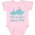 thumbnail image 3 of Inktastic My Grandma Loves Me Boys or Girls Baby Bodysuit, 3 of 5