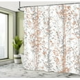 thumbnail image 4 of Ambesonne Modern Shower Curtain, Forest Illustration Tree Art, 69"Wx75"L, Almond White, 4 of 4