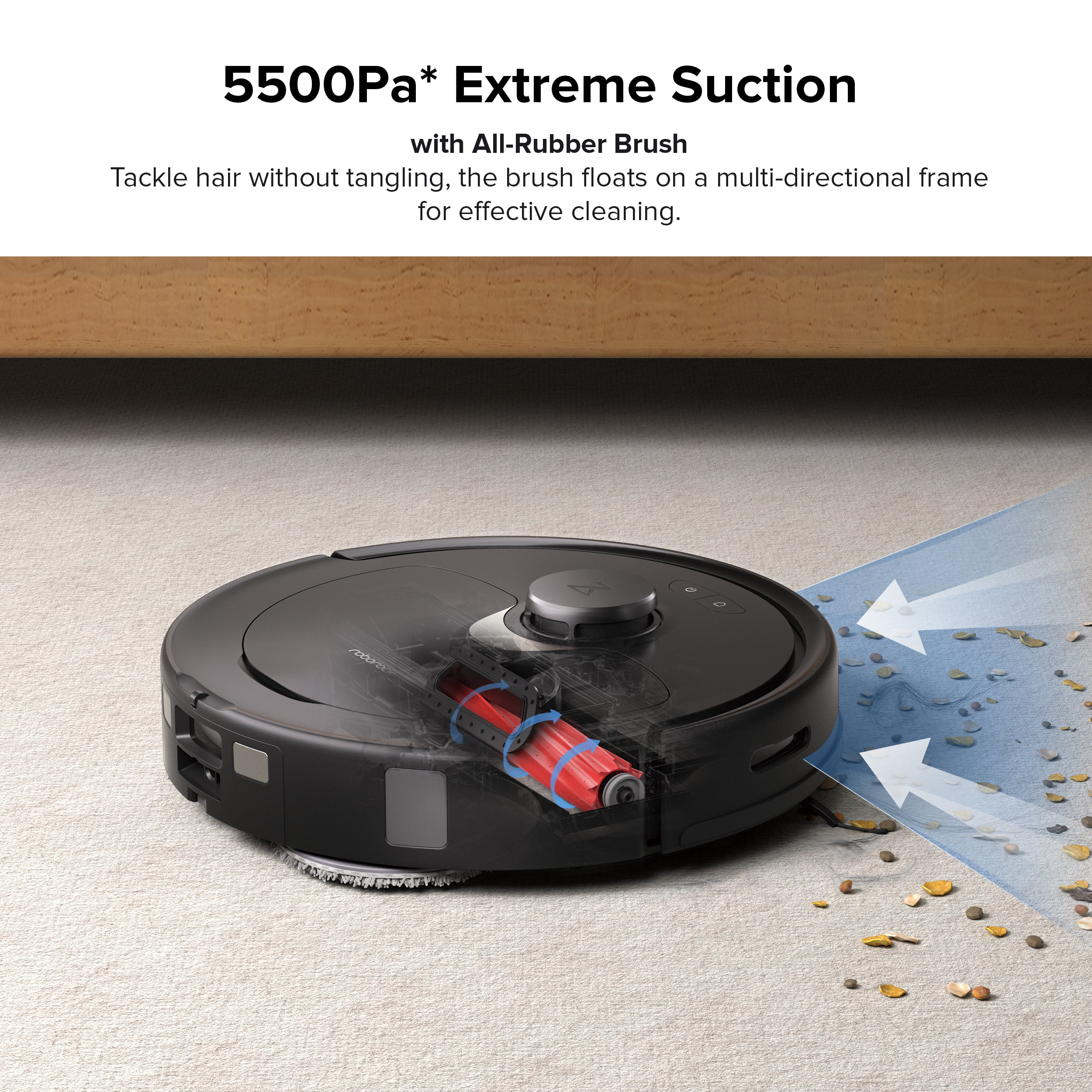 roborock Q Revo Robot Vacuum and Mop, Auto-Drying, Auto Mop Washing, Dual  Spinning Mops, Auto Mop Lifting, Self-Refilling, Self-Emptying, Reactive