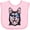 AD-Pink, variant on Siberian Husky Sketch Portrait with Sunglasses Boys or Girls Baby Bib