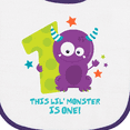 thumbnail image 3 of Inktastic Monster 1st Birthday Baby Terry Cloth Bib, 3 of 3
