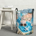thumbnail image 6 of Fuzoiu Vintage Map Travel Essentials Print Circular Hamper,Laundry Basket with Handle,Collapsible Laundry,Dirty Clothes Storage Basket,for Bedroom Bathroom Dorm Living Room-Medium, 6 of 6