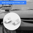 thumbnail image 2 of 10 Pcs Car Rain Eyebrow Clip Wind Rain Deflector Metal Fitting Clips Replacement for G3 Send Clip,10 * Car Wind Rain Deflector Clip,Silver, 2 of 5