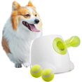 thumbnail image 1 of Automatic Ball Launcher for Dogs Interactive Puppy Pet Ball Indoor Thrower Fetch Machine, 3 Balls Included (2 inch) for Small to Medium Sized Dogs, 1 of 5