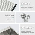thumbnail image 6 of Stainless Steel Kitchen Sink Stainless Steel Drop-In Kitchen Sink - 15 x 20 x 10 Inch Topmount Sinks 16 Gauge Single Bowl,Single Bowl Kitchen Sink, 6 of 8