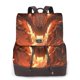thumbnail image 1 of Balery Magma Fire Black Dragon Mochila de Cuero para Mujeres, Gran Capacidad, Bolsa de Viaje Multifuncional, Mochila de Cuero y Bolsa de Hombro para Mujeres, 1 of 4