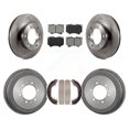 thumbnail image 1 of Transit Auto Front Rear Disc Brake Rotors Semi-Metallic Pads and Drum Kit for Car 2000-2002 Toyota Tundra 4.7" Plate Length K8S-103398, 1 of 11