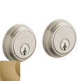 thumbnail image 1 of Baldwin 8021033 Traditional Deadbolt, Vintage Brass, 1 of 1