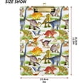 thumbnail image 3 of FMSHPON Cute Dinosaurs Clipboard Hardboard Wood Nursing Clip Board and Pull for Standard A4 Letter 13x9 inches, 3 of 7