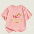 thumbnail image 2 of Bxsruta Shirts for Kids, Printed Short Sleeve Round Neck T-Shirt Featuring Soft and Breathable Fabric for Relaxed Fit, 2 of 4