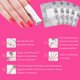 thumbnail image 2 of Envolturas de lámina quitauñas para eliminación de esmalte acrílico/UV/Gel, con almohadilla sin pelusa preinstalada, paquete de 200 envolturas JM, 2 of 5
