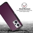 thumbnail image 5 of TJS for Cricket Outlast 5G 2024 / AT&T Motivate Pro 5G 2024 Phone Case, with Tempered Glass Screen Protector, Magnetic Support Dual Layer Shockproof Drop Protection Impact Cover (Purple), 5 of 6