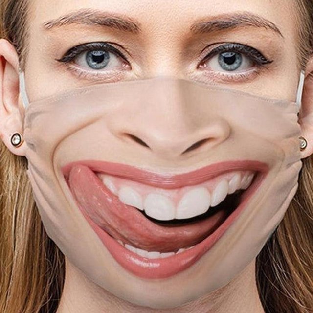 3D Funny , Protective Anti-Fog, Washable, Reusable, Mouth , Unisex Cover ,
